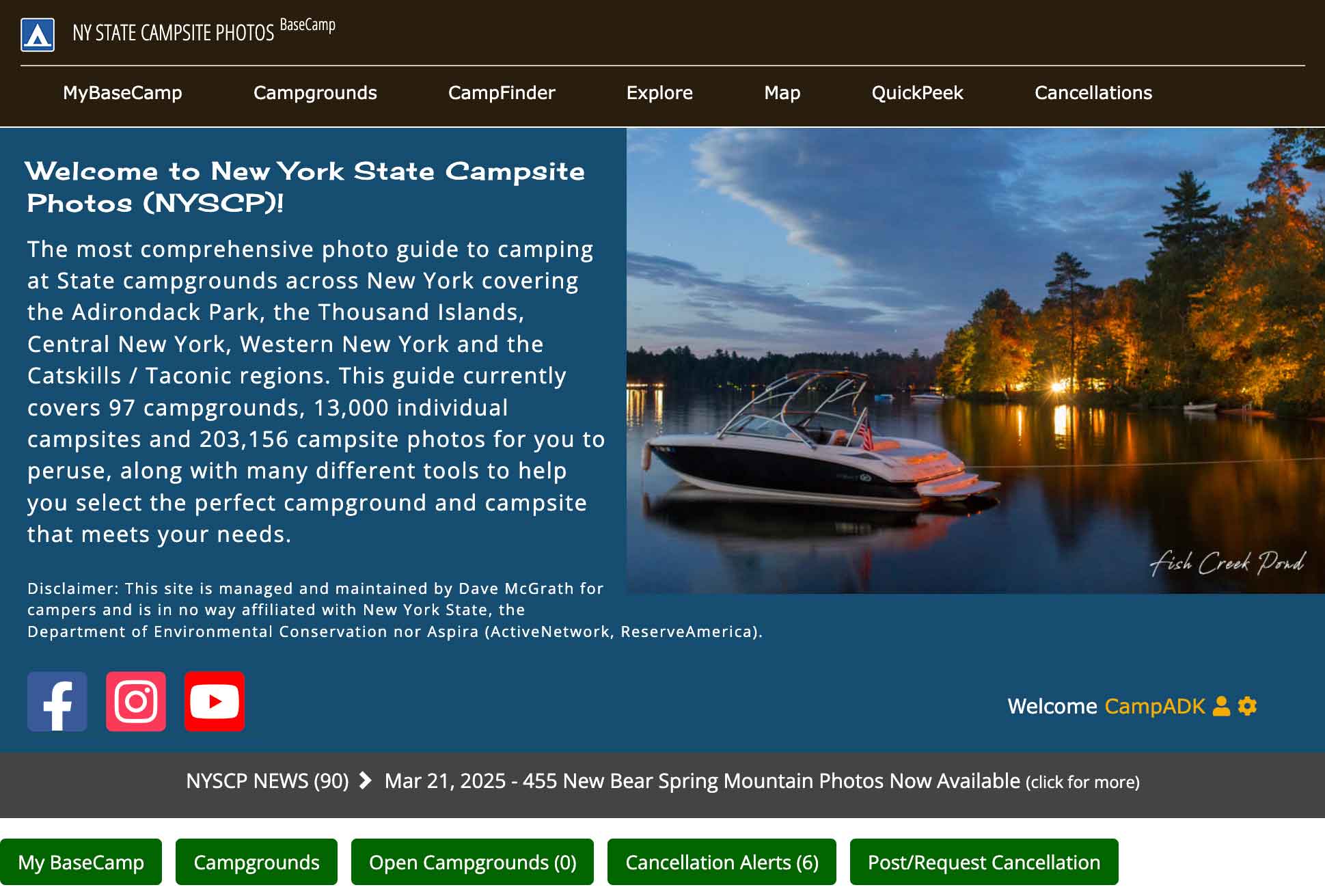 BaseCamp campsite photo