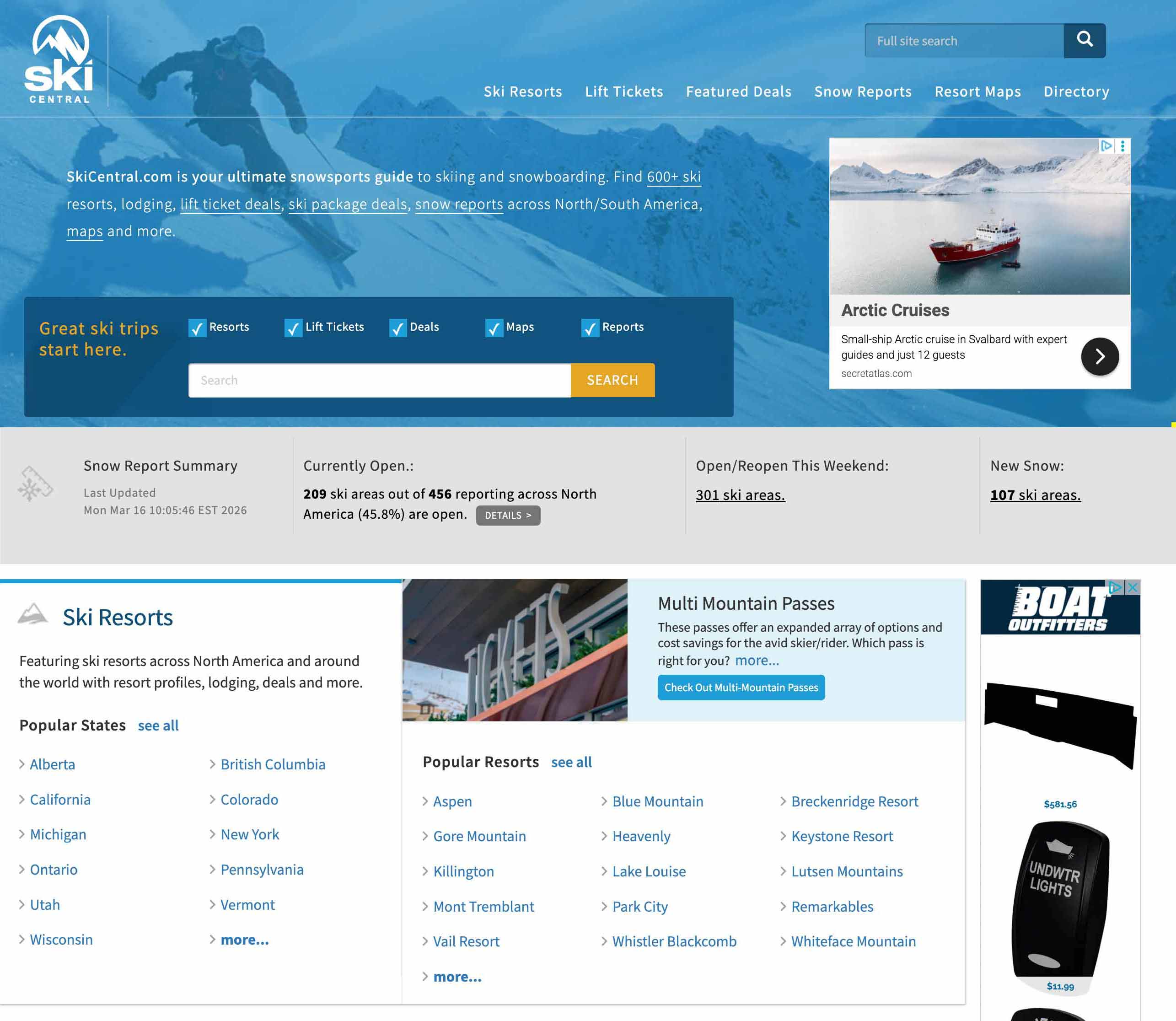 SkiCentral screenshot